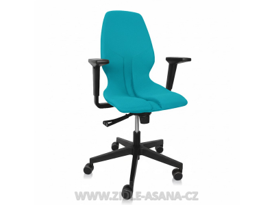 Ergonomická židle Ásana Spektra Textil, Blue Ice